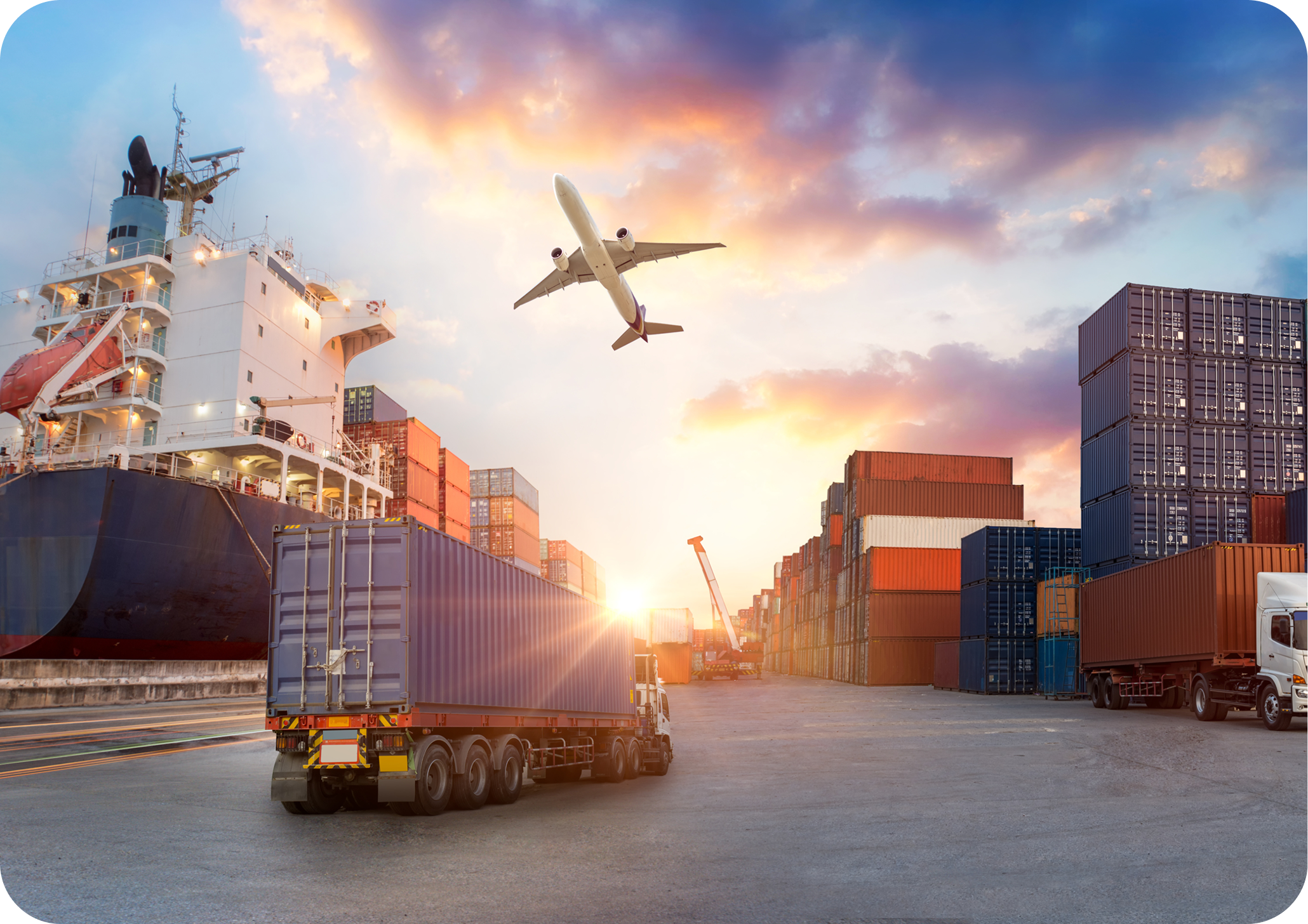 Ilustrasi pengiriman kargo Tonase